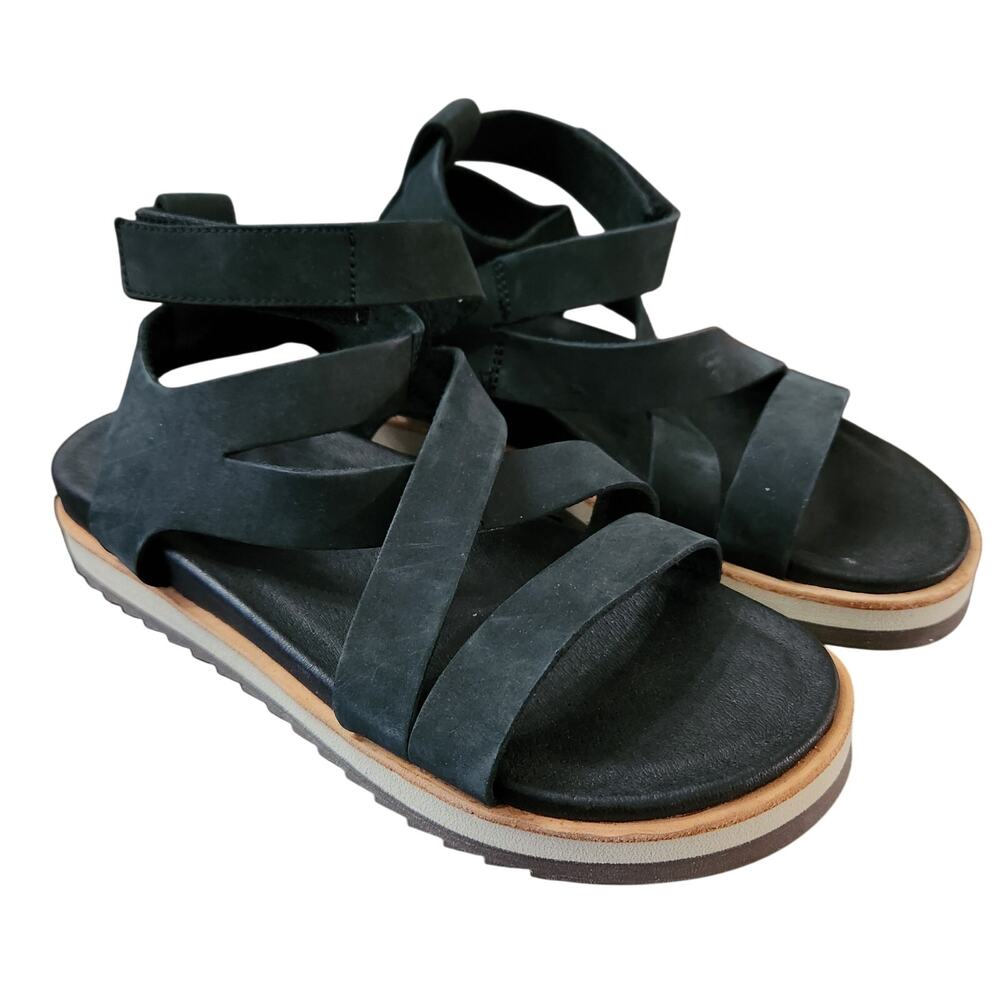 Merrell Juno Mid Sandals Black Nubuck Leather Size 6